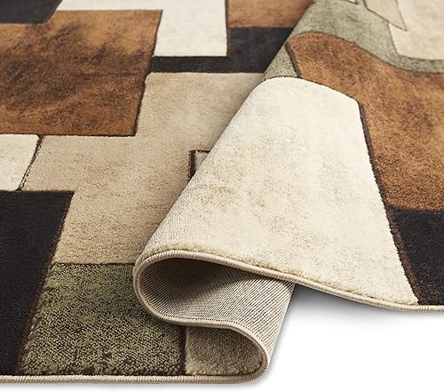 Miniatura 4 de Home Dynamix Tribeca Mason - Juego de 3 alfombras (3 unidades), color marrón y verde