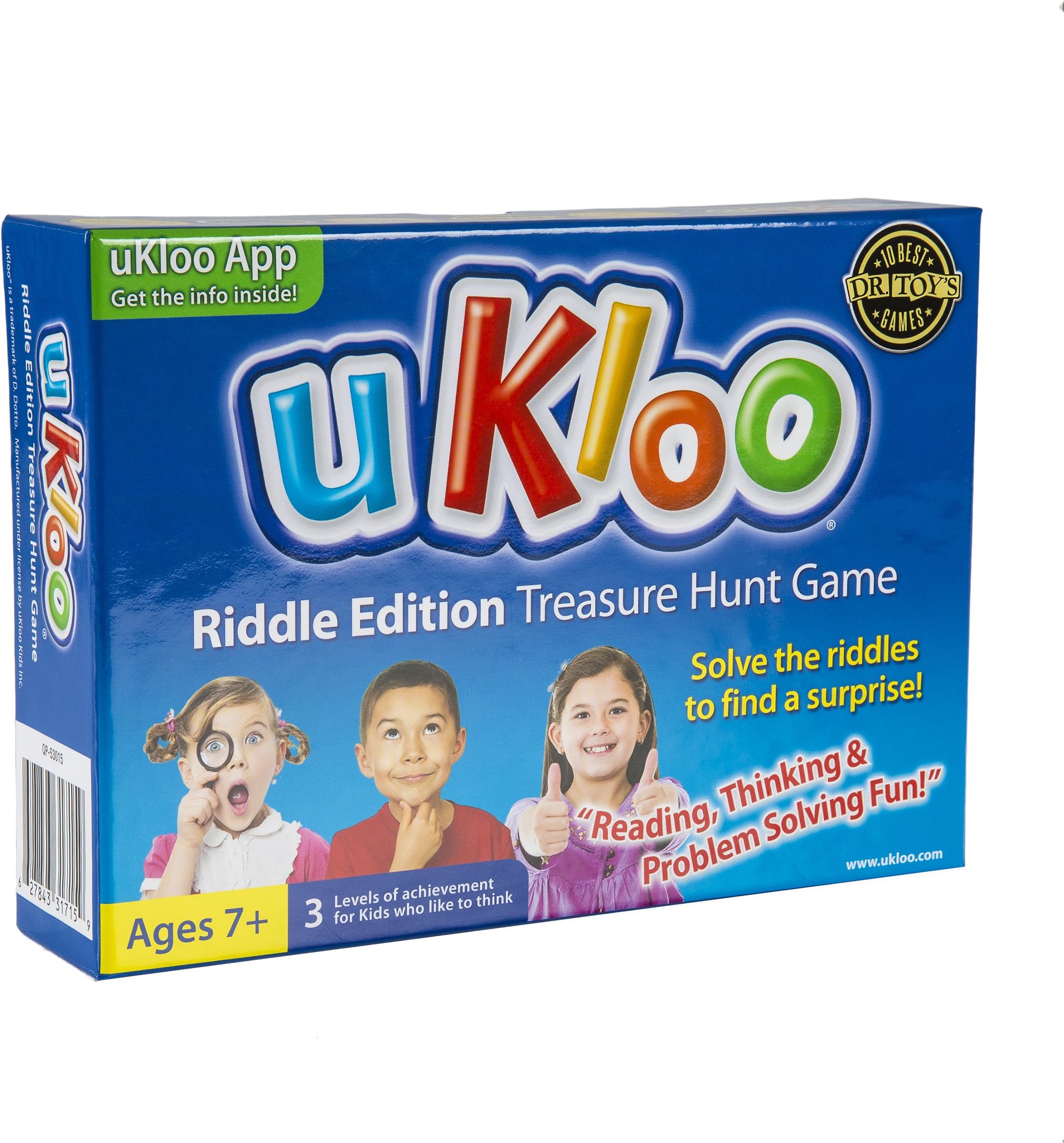 ukloo Kids 334663 Treasure Hunt Game Riddle Edition, Multicoloured, 5.4 x 7.4 x 1.65 cm