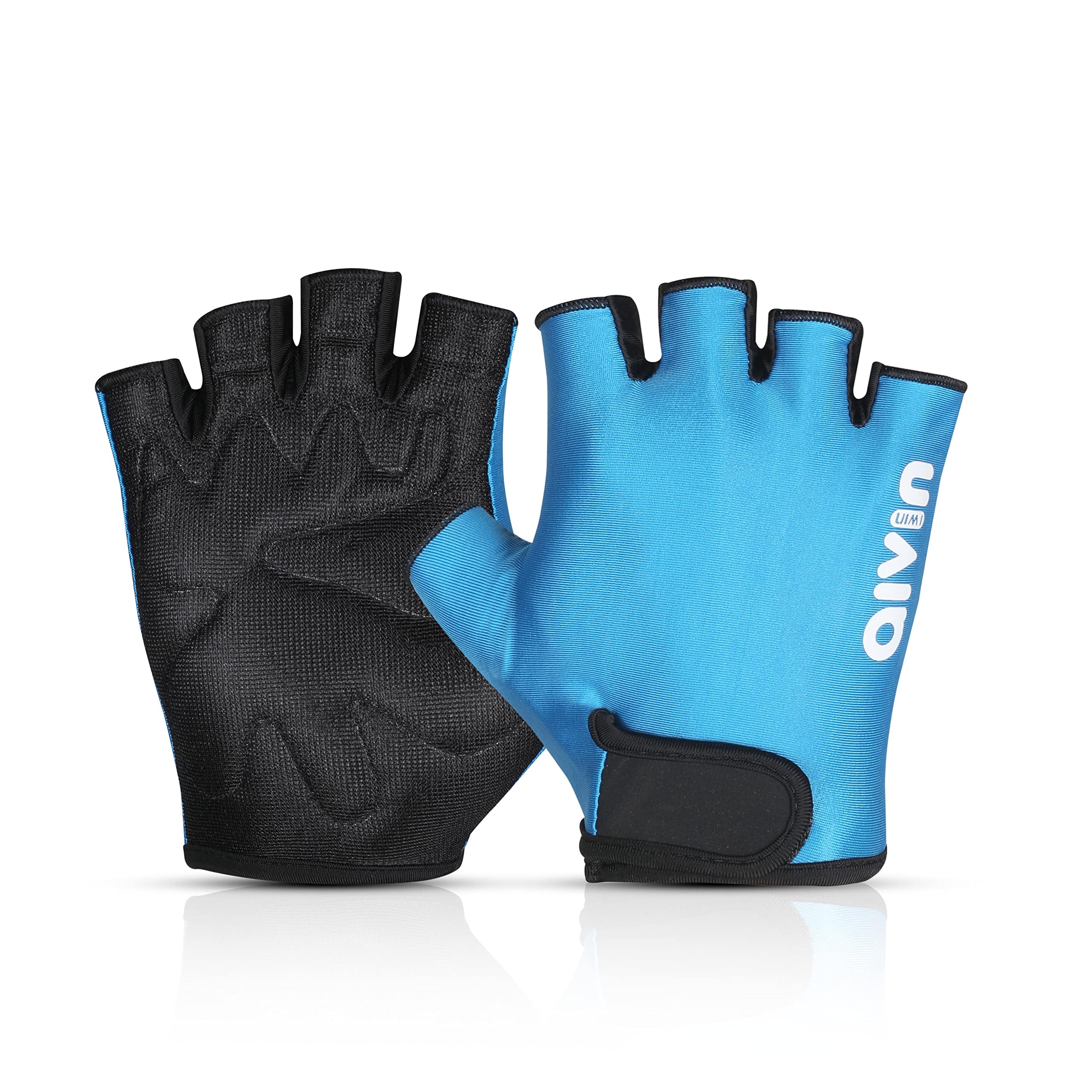 AIVIN Men On Set Gym Glove Finger Cut Design Used for Gym Workout, Weight Lifting, Exercise, Pull-Up, Crossfit, Cycling, Fitness, and Training with Good Grip and Soft Padding Size - Medium (Blue)-image-48