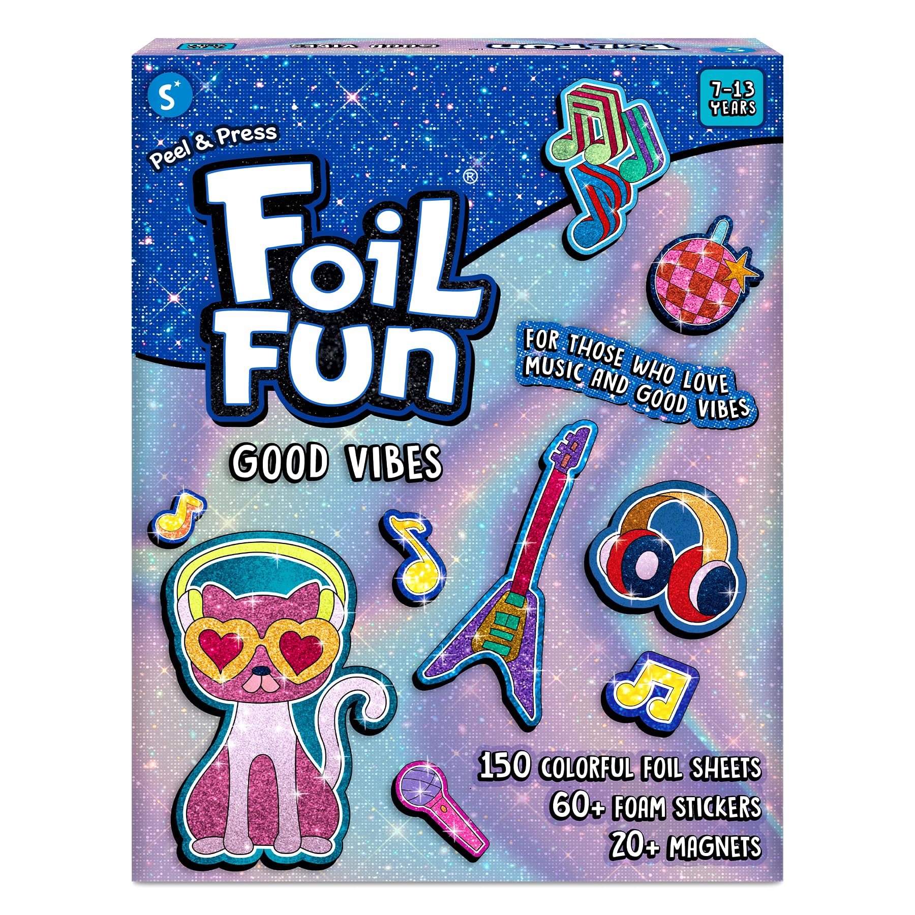 Skillmatics Foil Fun Good Vibes, Foil Art &amp; Craft Activity, Gift for Tweens