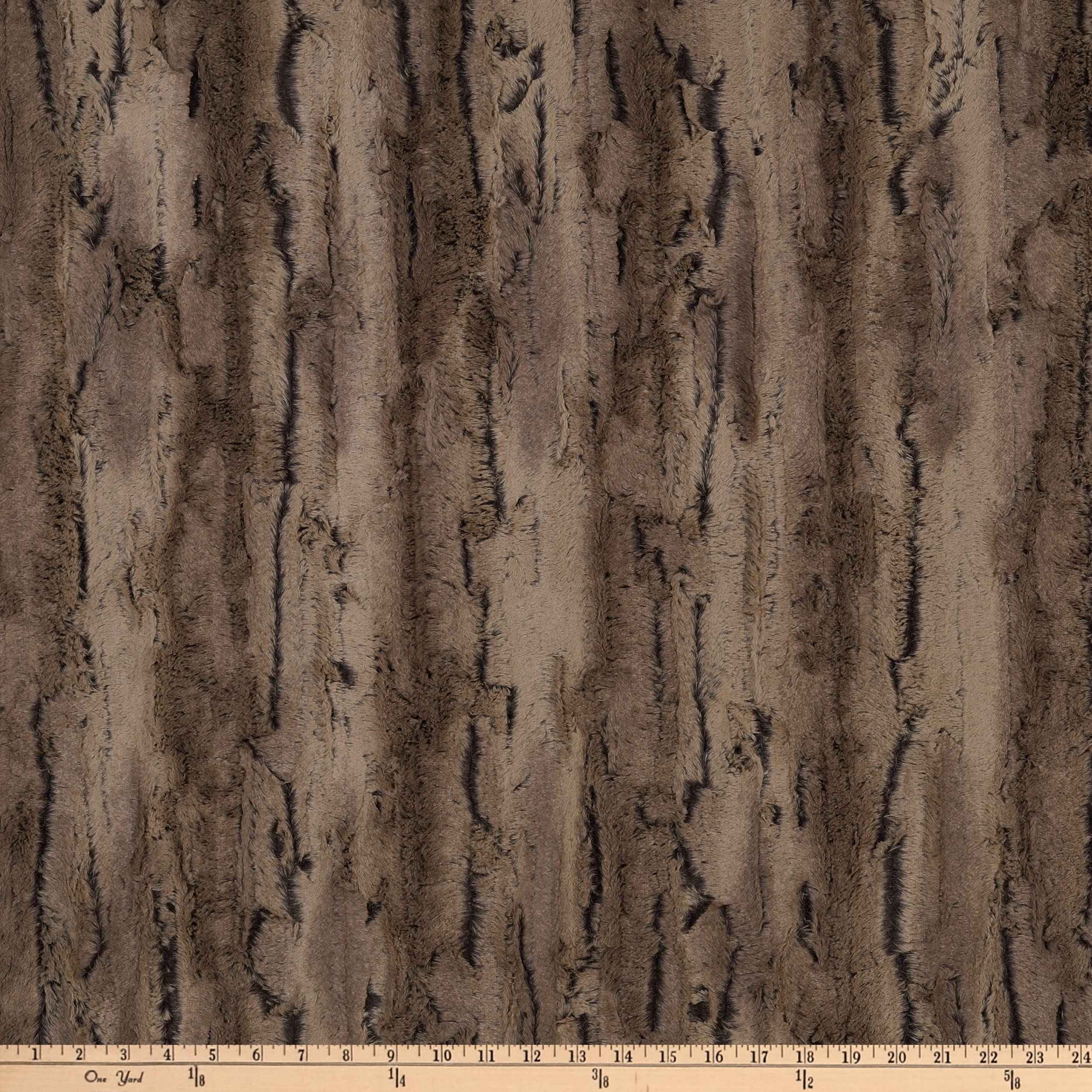 Shannon Minky Luxe Cuddle Forest Fox Chestnut, Fabric by the Yard