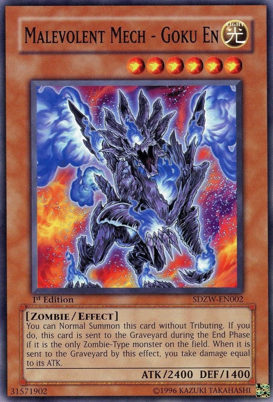 Yu-Gi-Oh! - Malevolent Mech - Goku En (SDZW-EN002) - Structure Deck Zombie World - 1st Edition - Common
