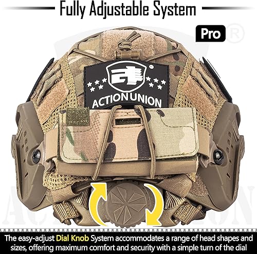 Miniatura 2 de ACTIONUNION Airsoft Helmet Pro Set PJ Type Tactical Paintball Casco