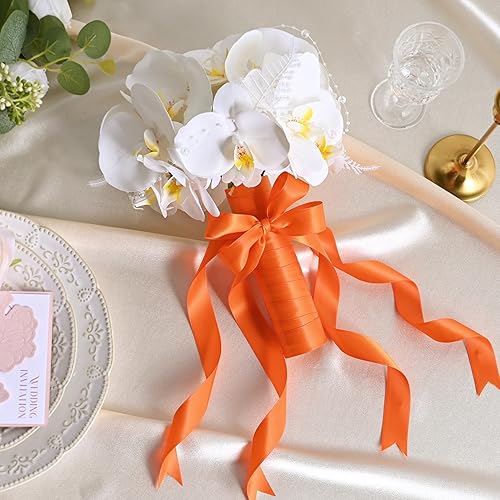 Miniatura 1089 de Cinta de satén verde esmeralda de doble cara de 1-1/2 pulgadas x 50 yardas, cinta de poliéster verde esmeralda para envolver regalos, muy adecuada