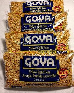 Goya Dried Yellow Split Peas - Four 1 Lb Bags - Soup - Recipe on Bag - S...