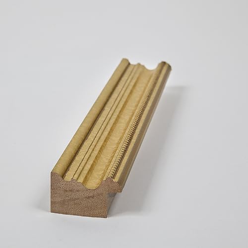 Miniatura 5 de ArtToFrames Marco de fotos dorado de 30 x 30 pulgadas, este marco de póster de madera personalizado de 1.25 pulgadas es de lámina dorada sobre pino,