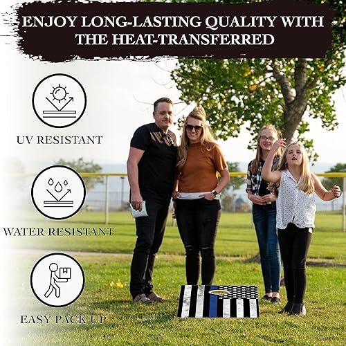 Miniatura 2 de BackYardGamesUSA Professional Cornhole Set with Bags - Regulation Size Corn Hole Boards - Bean Bag Toss Game for Adults - Includes Score Tower and