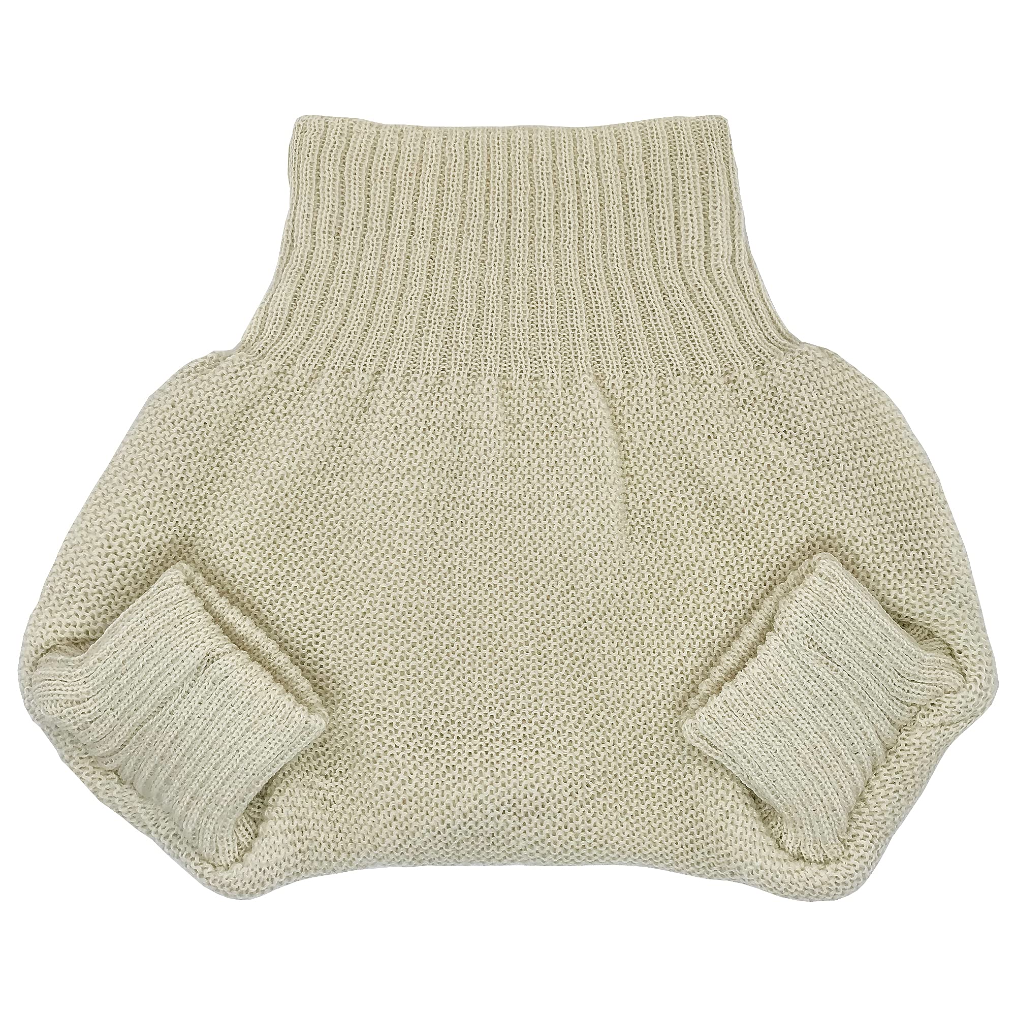 Organic Merino Wool Diaper Cover - Overnight Knit Diaper Cover for Fitted Cloth Diaper