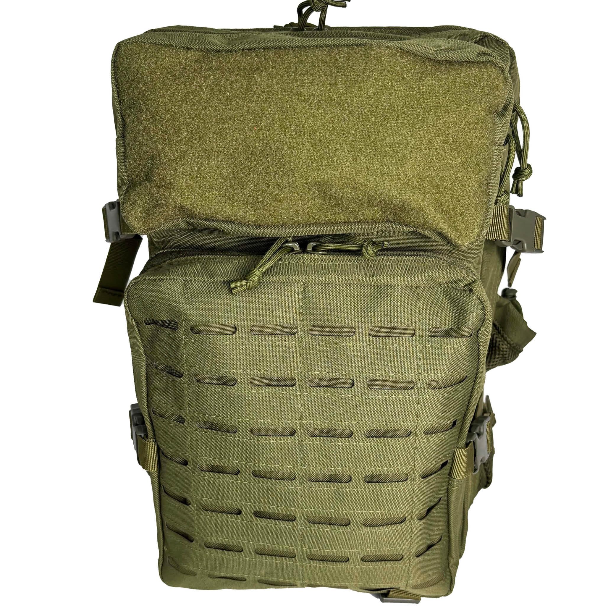 Plecak taktyczny, duży, 45 l, dla policji, ochrony, na kemping, wędrówki, do aktywności na świeżym powietrzu, polowania, survivalu, trekkingu, fitnessu – plecak wojskowy MOLLE z kieszenią