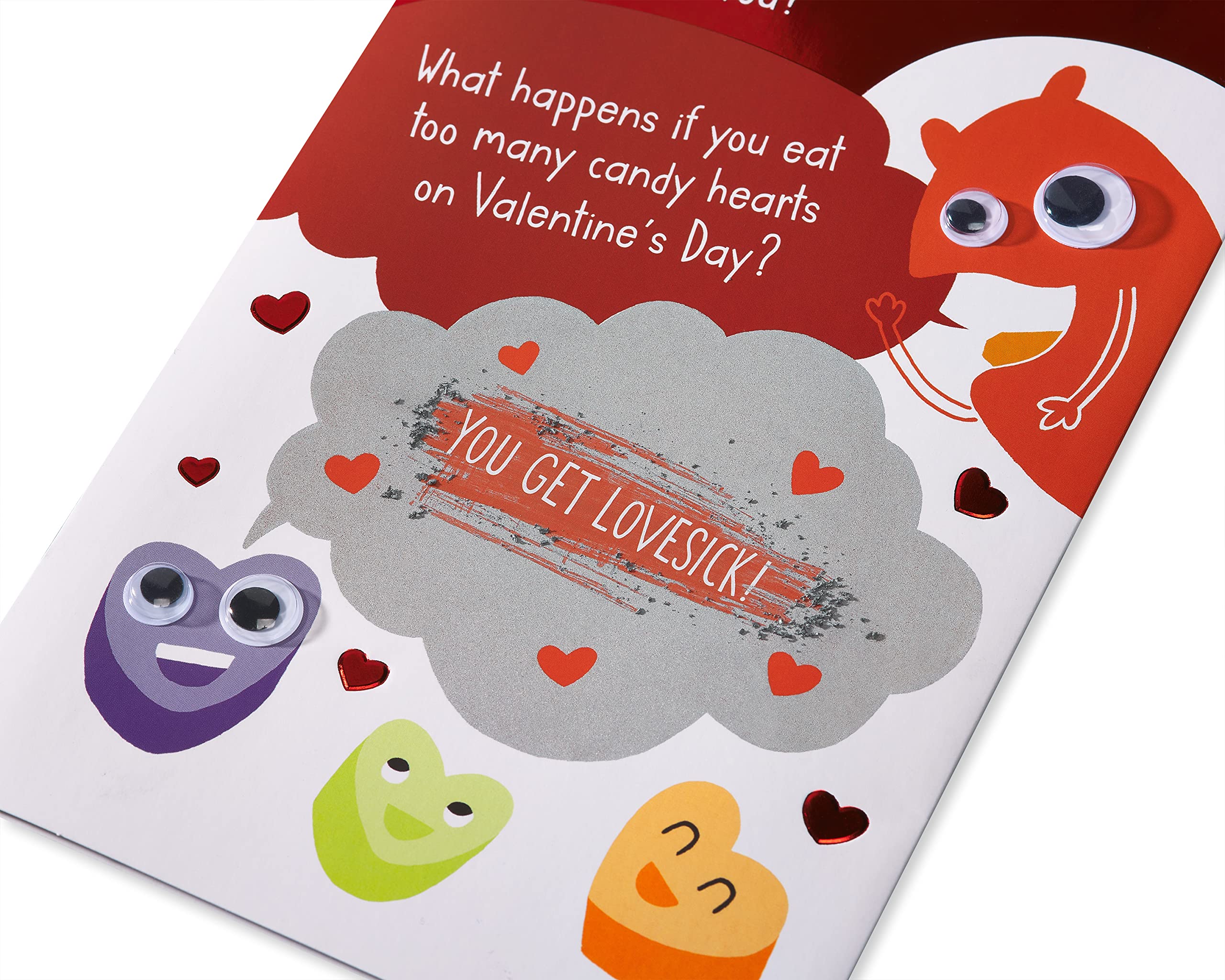 American Greetings Valentinstagskarten 6er Set – Mit Candy Hearts Motiv & Süßem Spruch