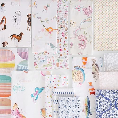 Miniatura 4 de Fundas de almohada de puntos de acuarela (par), tamaño King, patrón gráfico múltiple