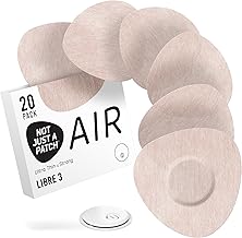 NOT JUST A PATCH Air Libre 3 Sensor Covers (20 Pack) - Thin, Strong and Light Adhesive Patches with Ultra-Hold 14 Day Adhesion, Durable Freestyle Libre 3 Sensor Covers