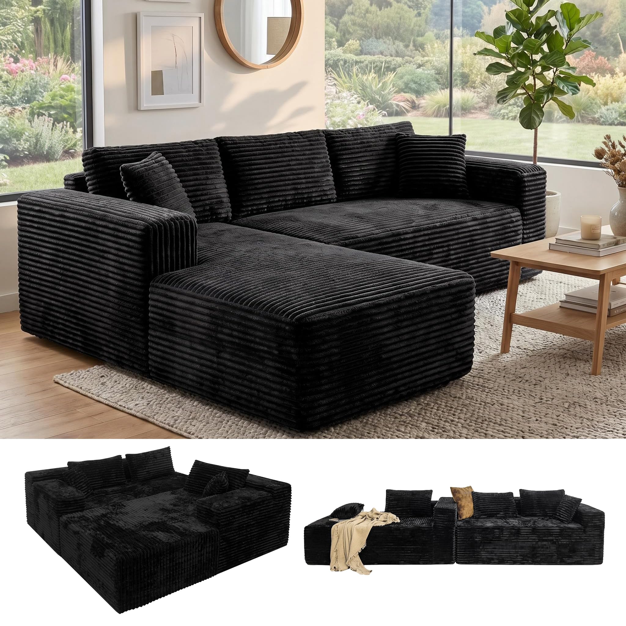 Photo 1 of **similar not exact** **partial set**
Boneless Couch Modular Sectional Sofa Cloud Couch