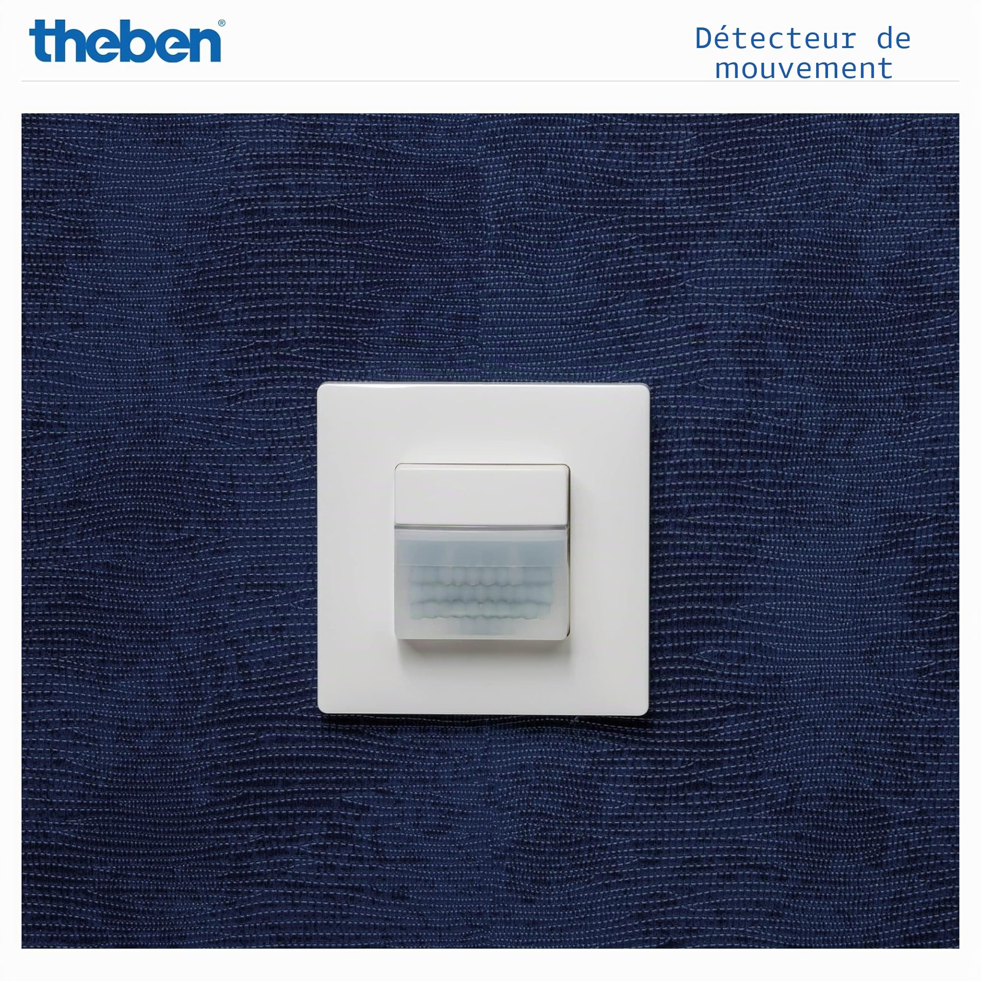 Theben 2060650 theMura S180-100 encastré WH détecteur de mouvement PIR