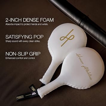 Honor Athletics Professional Boxing and MMA Punching Paddles (Pair)