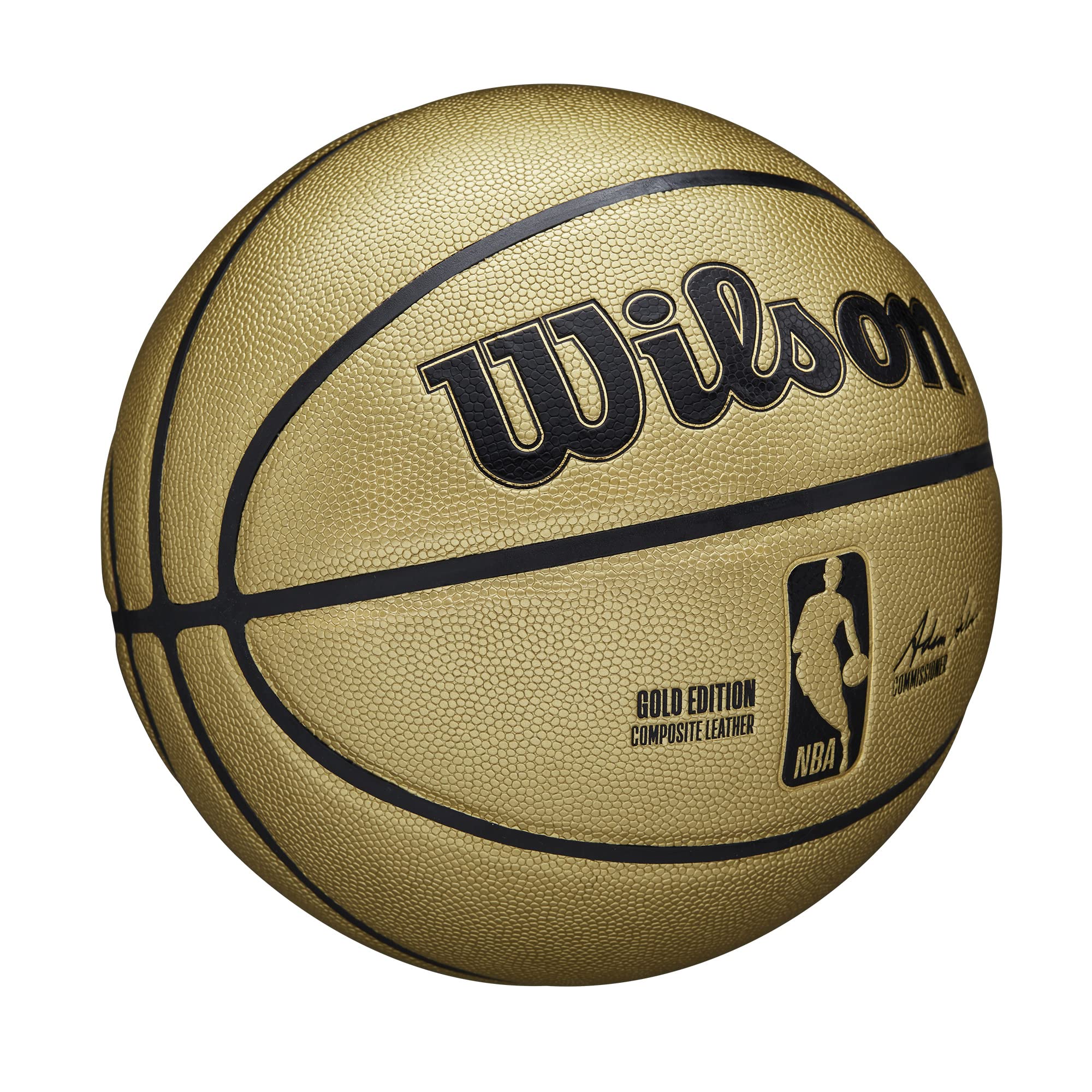 激レア ウィルソン ゴールドエディションボール 7号 ⑤ Amazon | WILSON NBA ゴールドエディション バスケットボール