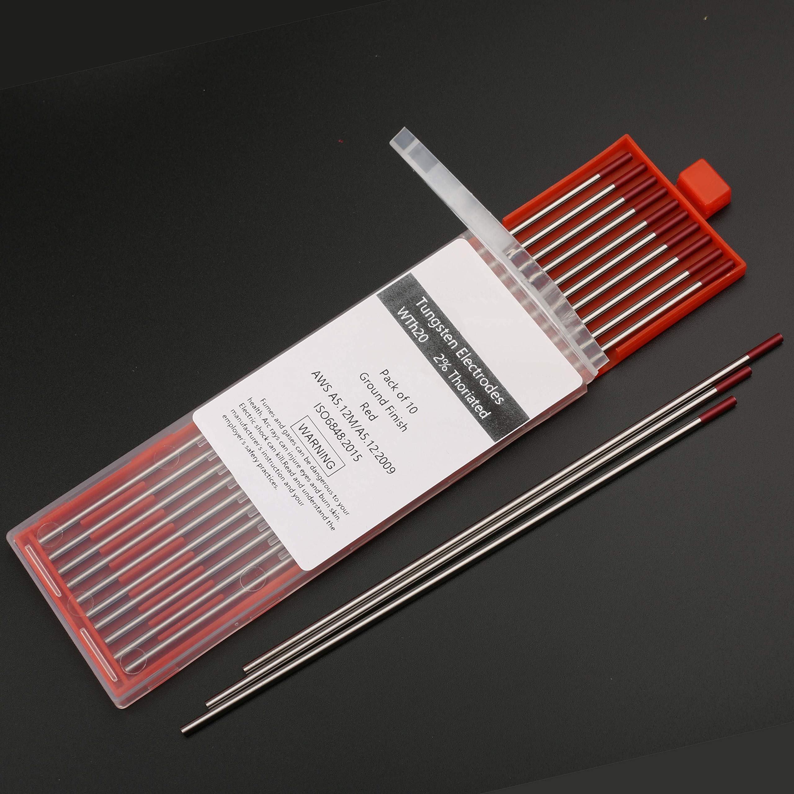 Rilon Thorium 2% TIG Tungsten Electrode Welding Rods (Pack of 10 Pieces, Size - 2.4 x 150 MM, Red Head) (B08M5RDQ52) Amazon Price History, Amazon Price Tracker