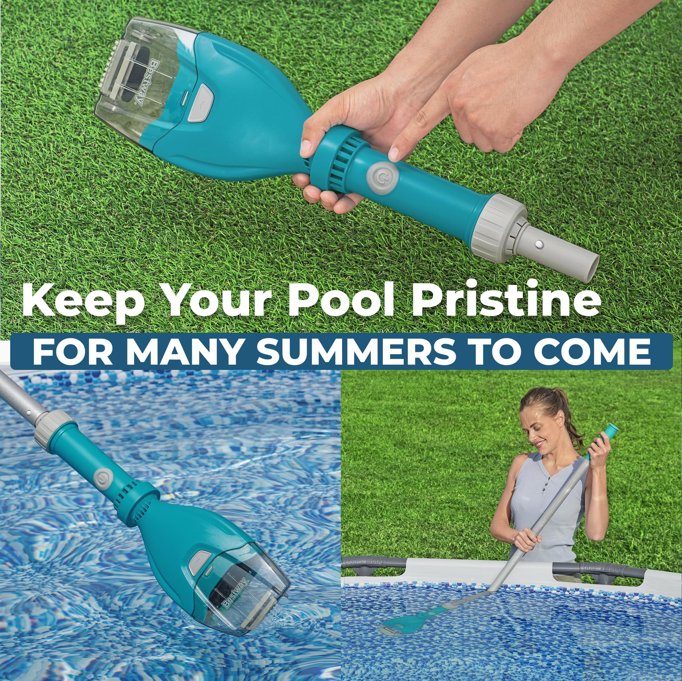 Bestway AquaTech Aspiratore per piscina senza fili