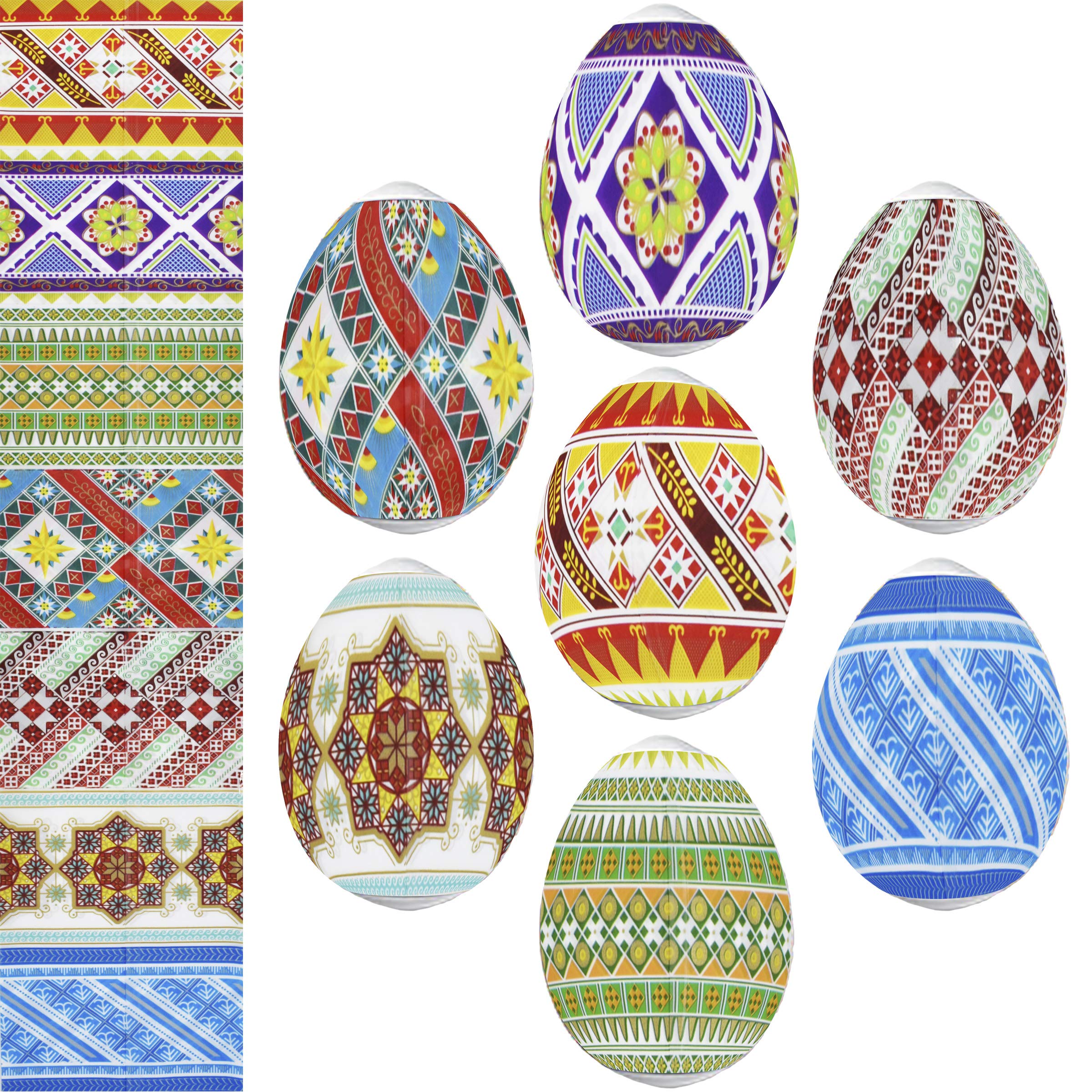 Thermo Heat Shrink Sleeve Decoration Easter Egg Wraps Pysanka Pysanky (Ornaments)