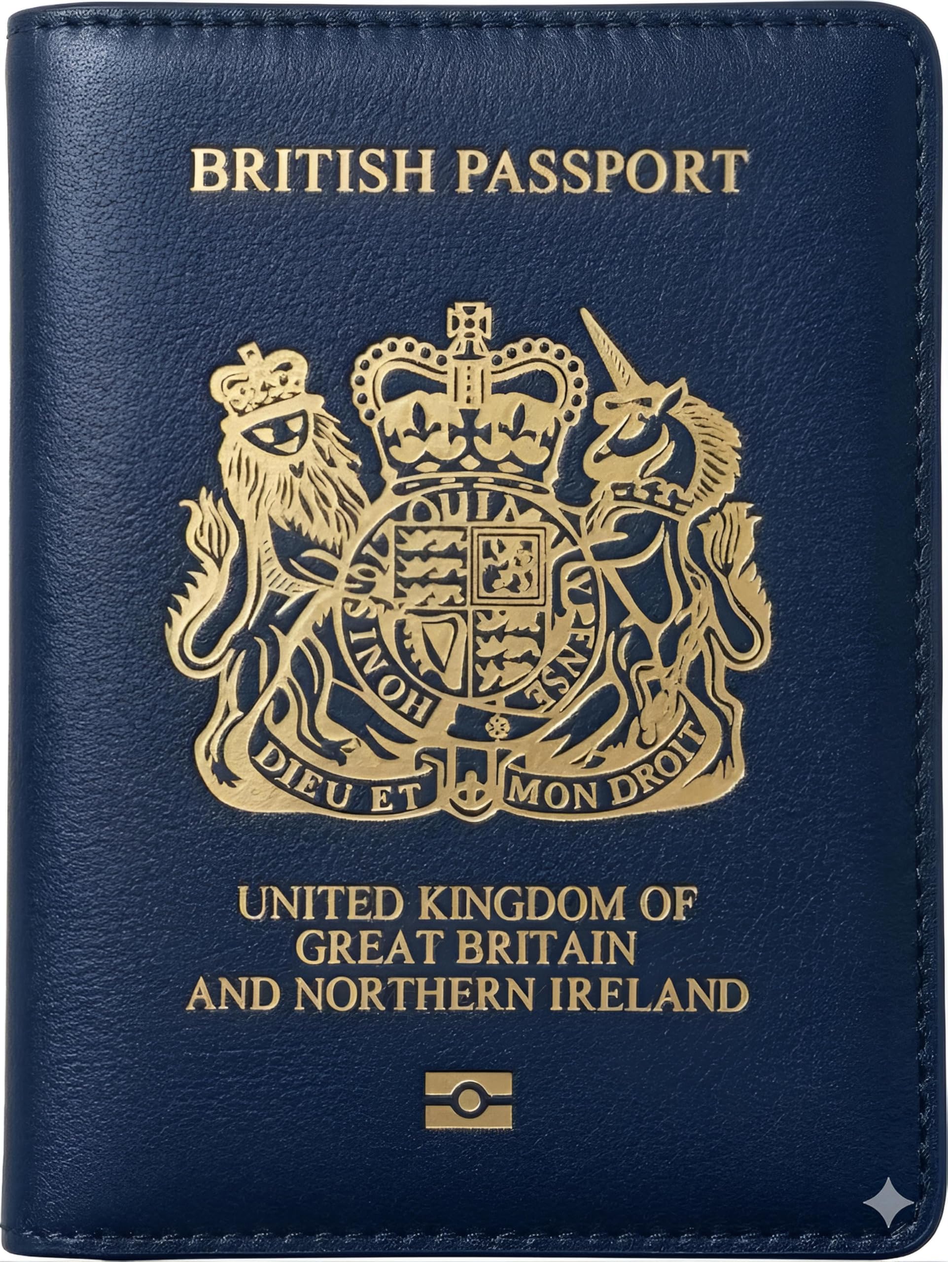 Custodia per passaporto, da viaggio, con blocco RFID, unisex, colore: blu navy