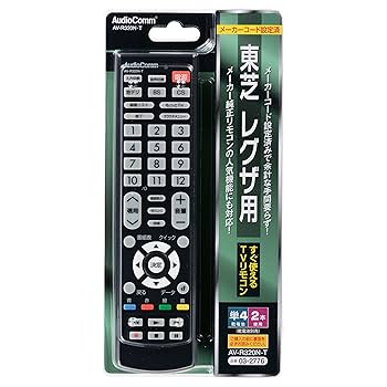 やんさん専用リモコン オーム電機 AudioComm 東芝レグザ専用テレビリモコン AV-R340N-T