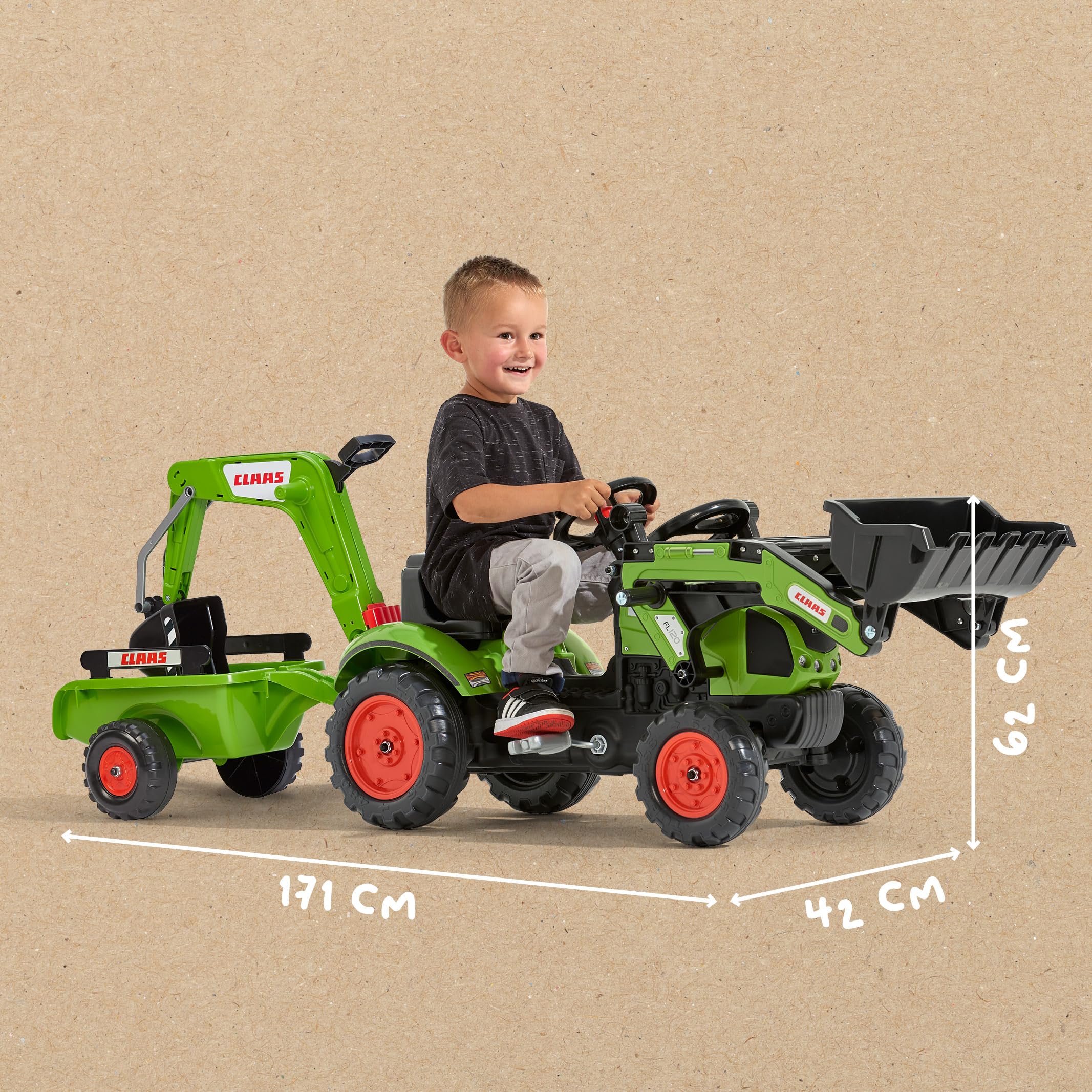 Falk Claas Arion 410 Traktor Zabawka, Zielony/Czarny, Od 2 do 5 lat