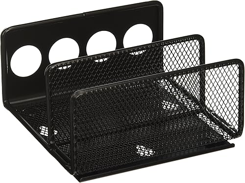 Safco 3611BL Bandeja organizadora de malla de ónix  Construcción de acero  Acabado duradero con recubrimiento en polvo  Se adapta a marcadores