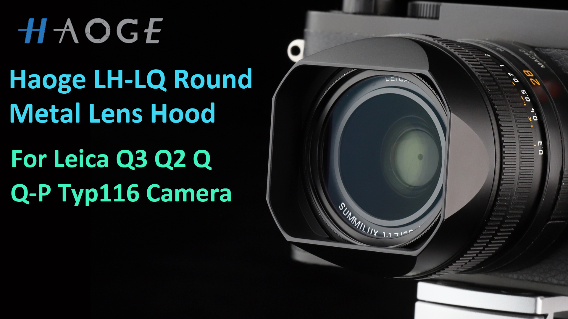 Amazon.com : Haoge Metal Square Lens Hood for Leica Q3 Q3 43 Q2 Q