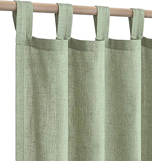 KOUFALL Sage Green Patio Door Curtains for Sliding Glass Doors,2 Panels ...