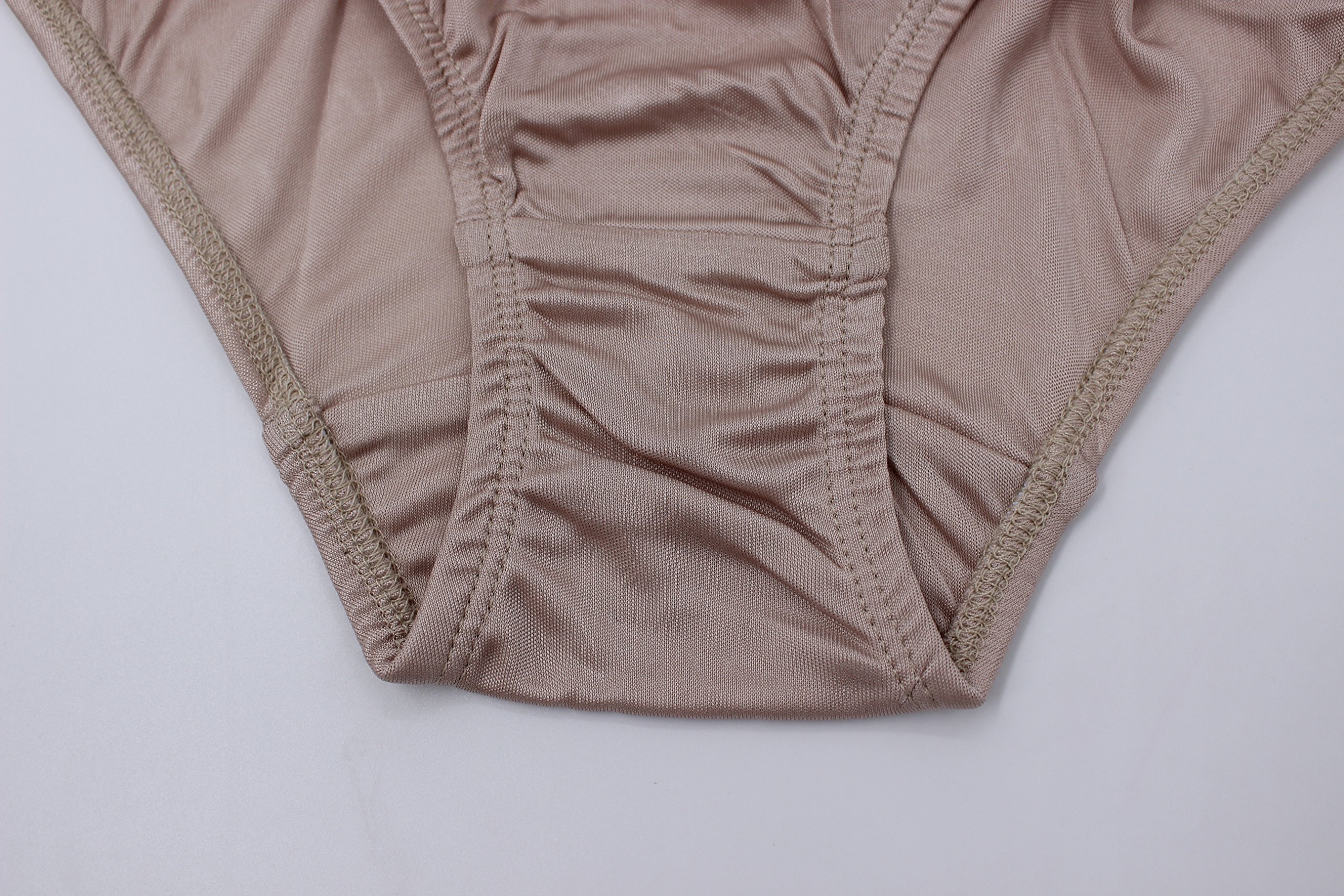 MESHIKAIER Culotte Femme en 100% Soie sans Couture Culotte Basse Bien Élastique