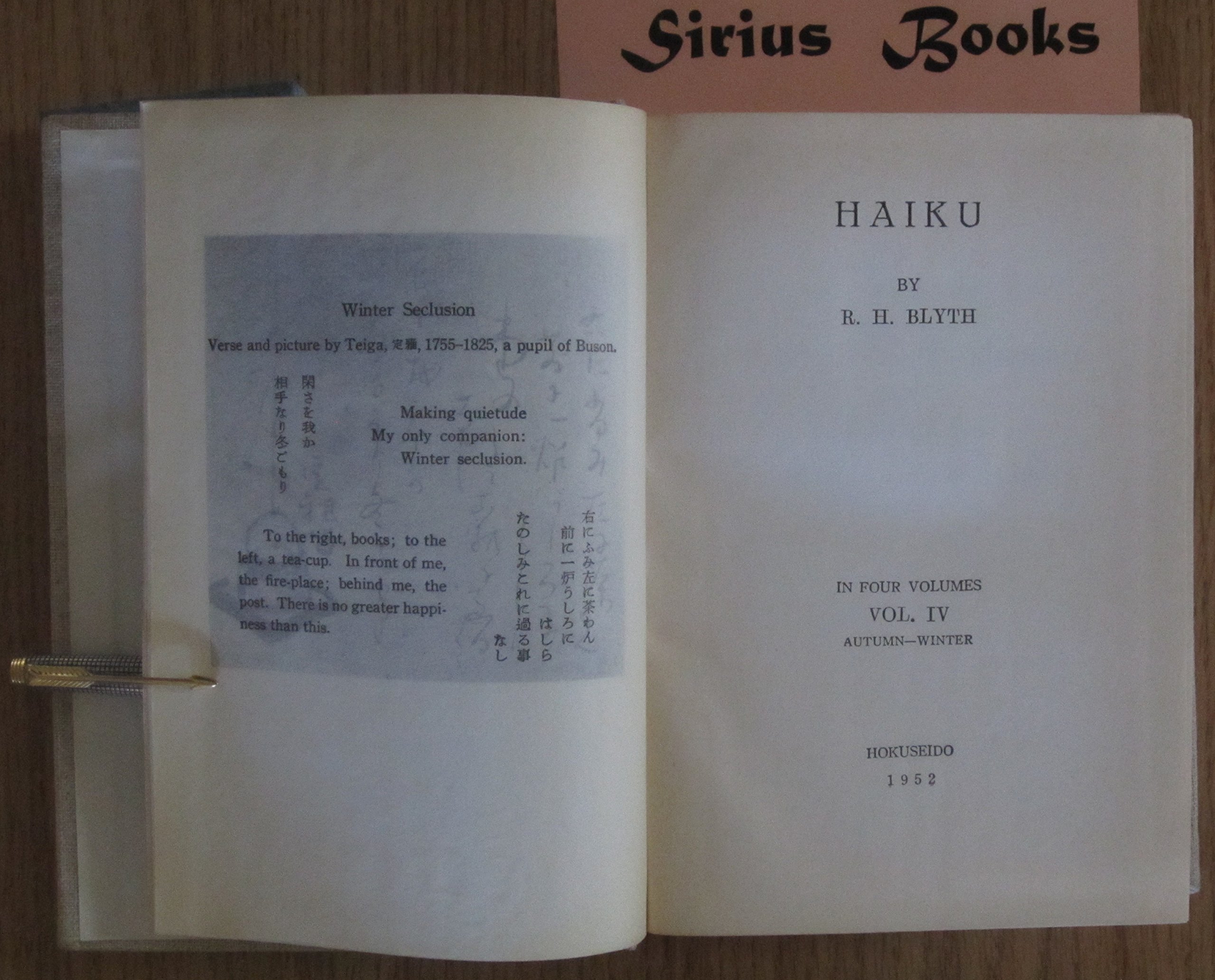 Haiku, Volume IV, Autumn - Winter