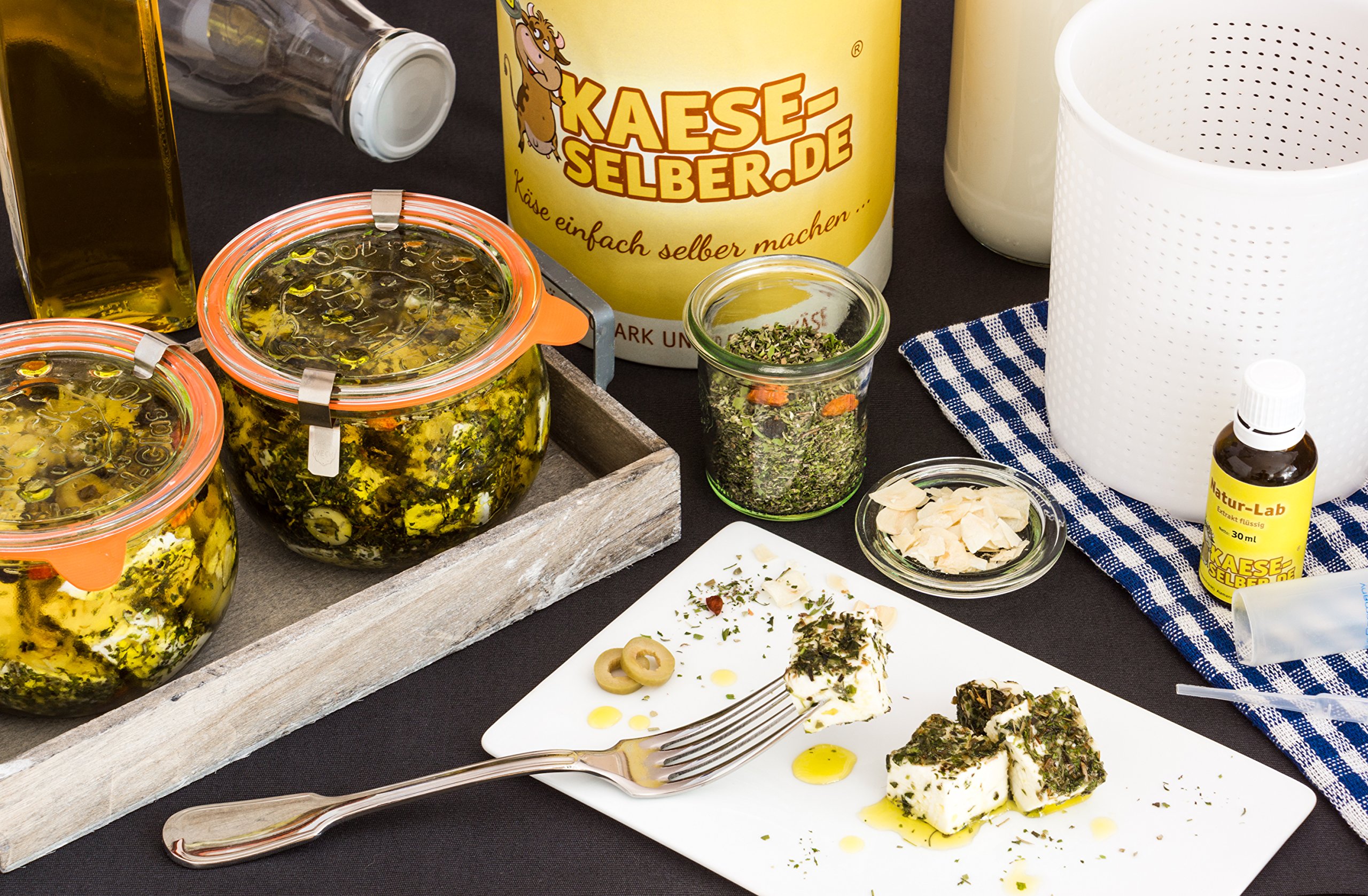 kaese-selber.de Me Queso culturas 15 g mesophil (para Queso, Quark, frischkäse sí Hacen) Cultura, reifung