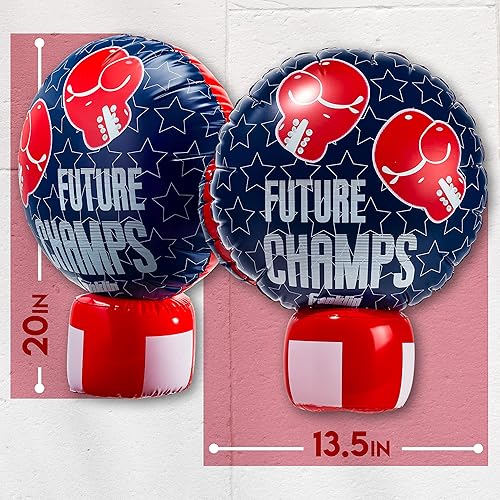 Miniatura 3 de Franklin Sports Guantes inflables de boxeo  Future Champs  Tamaño Jumbo Inflado  20 x 13.5 pulgadas