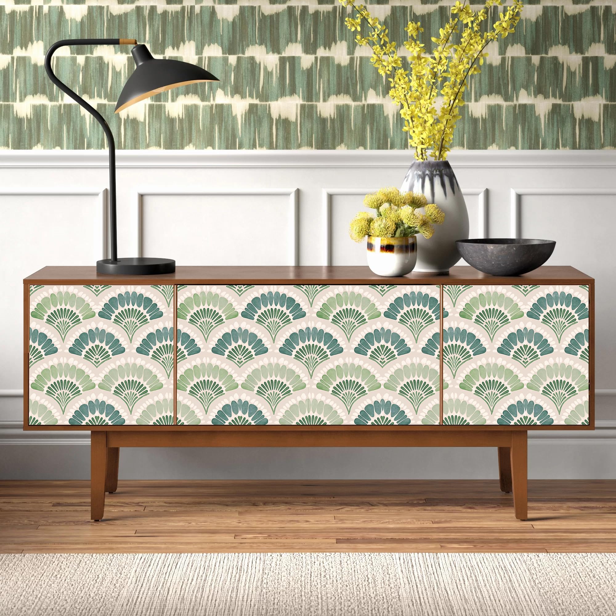 myforHD Papier Peint Autocollant, Auto-adhésif, Moderne GéOméTrique, 44cmx1000cm ImperméAble Autocollant, Pour Meuble Decoratif Salon Salle De Bain Chambre Armoire Porte Murale