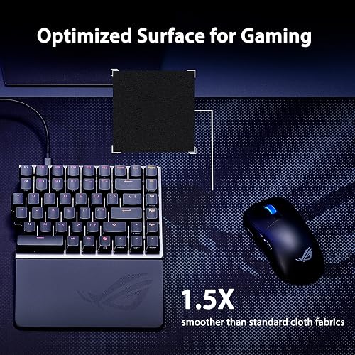 ASUS ROG Sheath II XXL Gaming Mouse Pad – 35.4” x 15.7”, Advanced Cooling Fabric, 1.5X Smoother Textile-Weave Surface, Flat-Stitched Durable Edges, Non-Slip Base - Black - 2