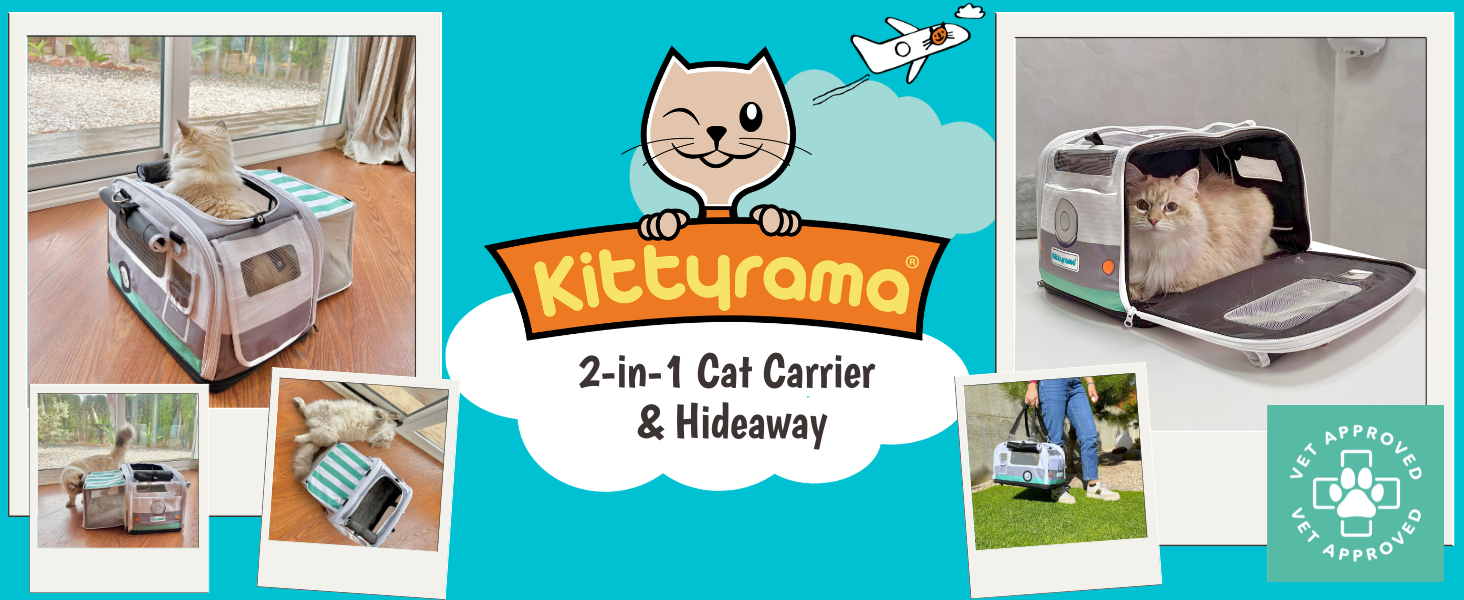 Amazon.com : Kittyrama Soft-Sided Airline Approved Cat Carrier