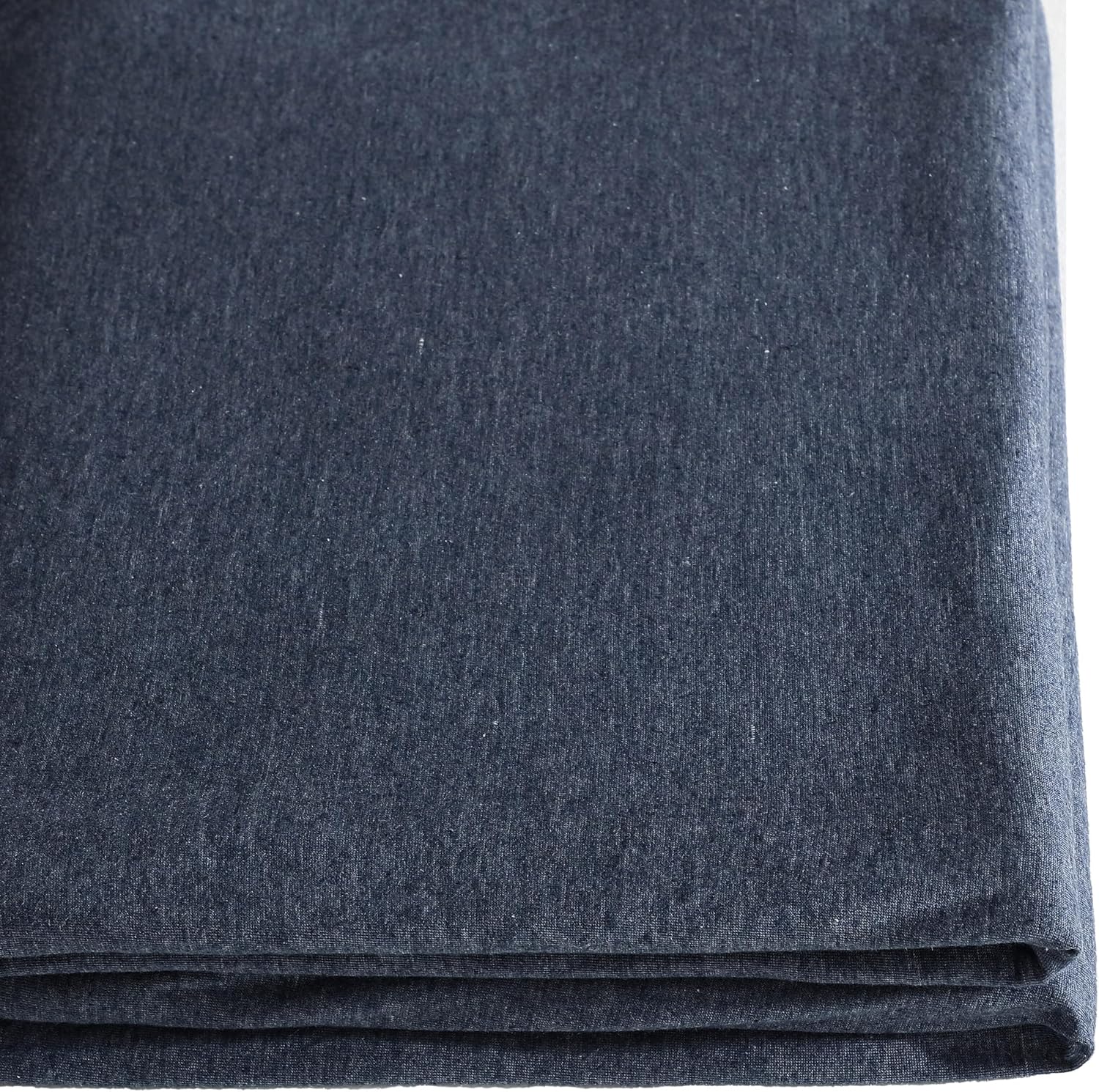 Calvin Klein - Queen Size Sheets Set, Naturally Soft Cotton-Blend Melange Jersey Bedding - Bed Sheets with Matching Pillowcases & Fitted Sheet (Modern Cotton Dark Blue)