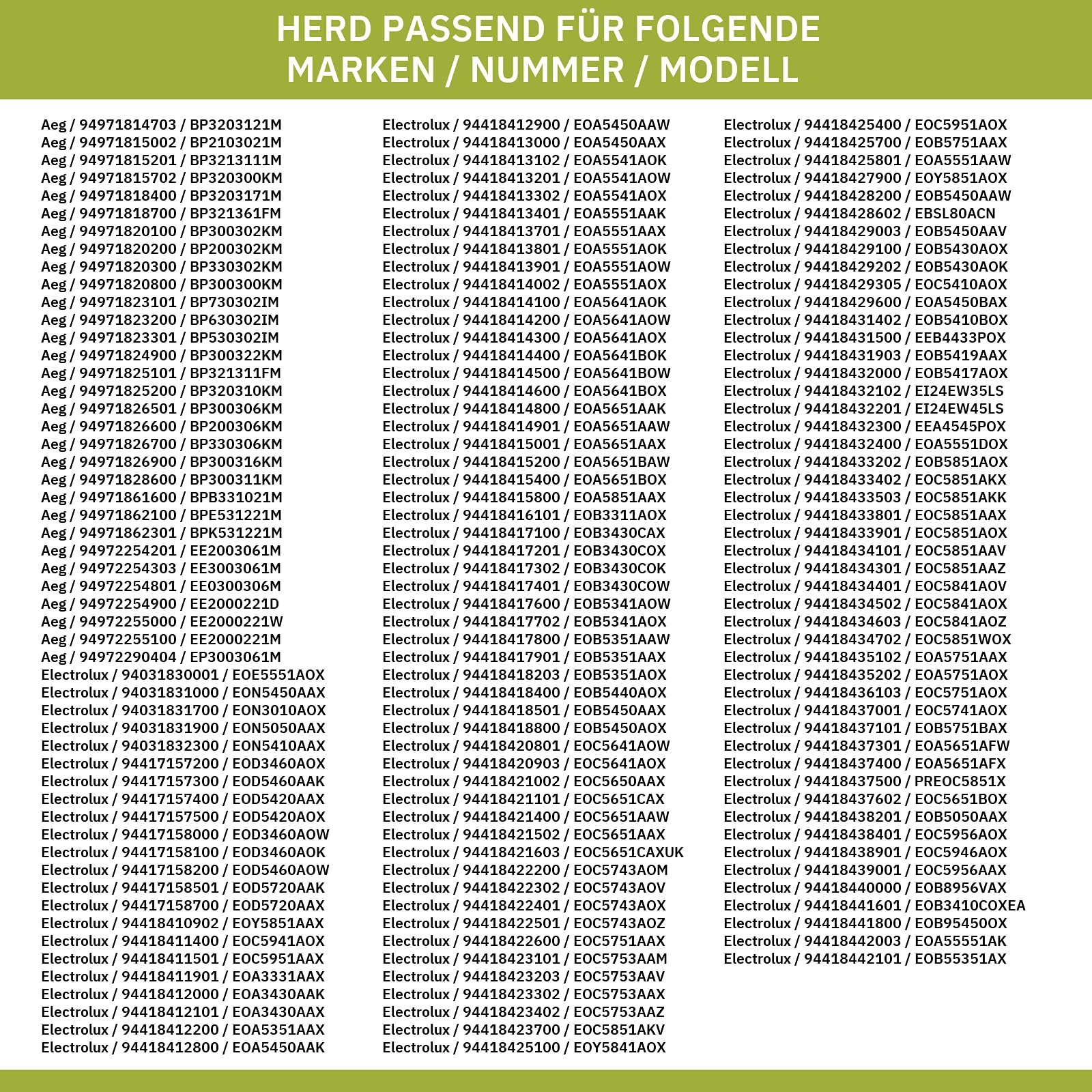 eVendix Haltegitterset 405549214/6 Links rechts für Backbleche und Roste Backofen