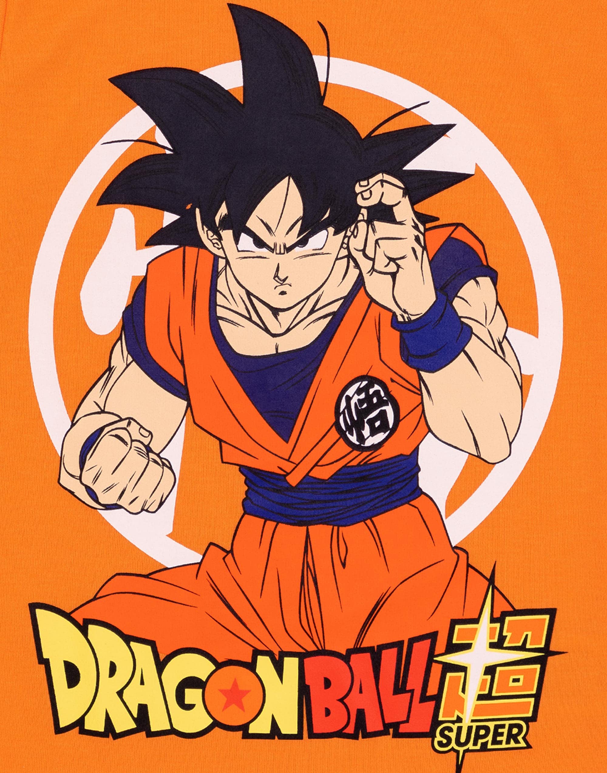 Dragon Ball Z Pigiama Bambini | Ragazzi Ragazze Goku Personaggio Arancione Manica Corta T-Shirt Simbolo Guerriero Pantaloncini Nero | Merchandising di Abbigliamento Anime