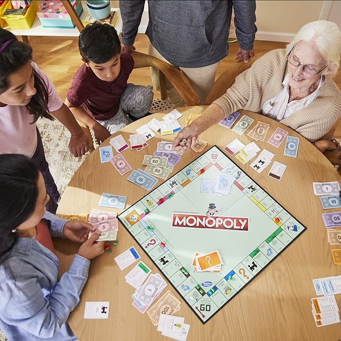 Brinquedo Jogo Hasbro Gaming Monopoly - Jogo para a família. De 2 a 6 jogadores - C1009 - Hasbro, Verde/Vermelho