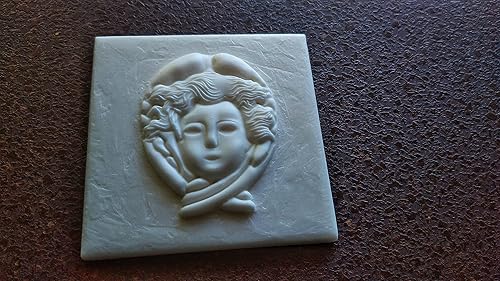 Miniatura 4 de Antique woman cameo 3D tile mold, Silicone mould, cameo applique, concrete mold, cement mold, vintage tiles, antique tiles, mould for resin
