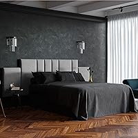 Vista 21 de Jaxx Panelist - Cabecero acolchado moderno, juego de 4 paneles para montar en la pared (cada uno de 11.25 x 38 pulgadas), tamaño King