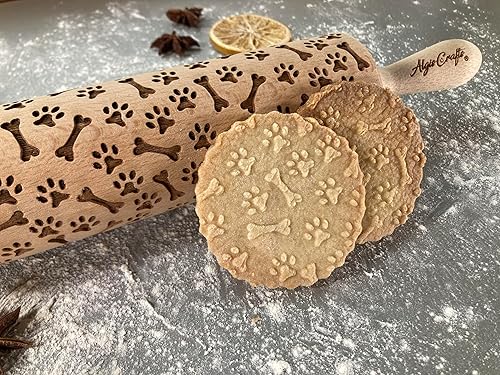 Miniatura 9 de PUG EMBOSSING ROLLING PIN MOPS DOG PATTERN for EMBOSSED COOKIES DOG MINI MASTIFF CARLIN GIFT for FRIEND DOG LOVER