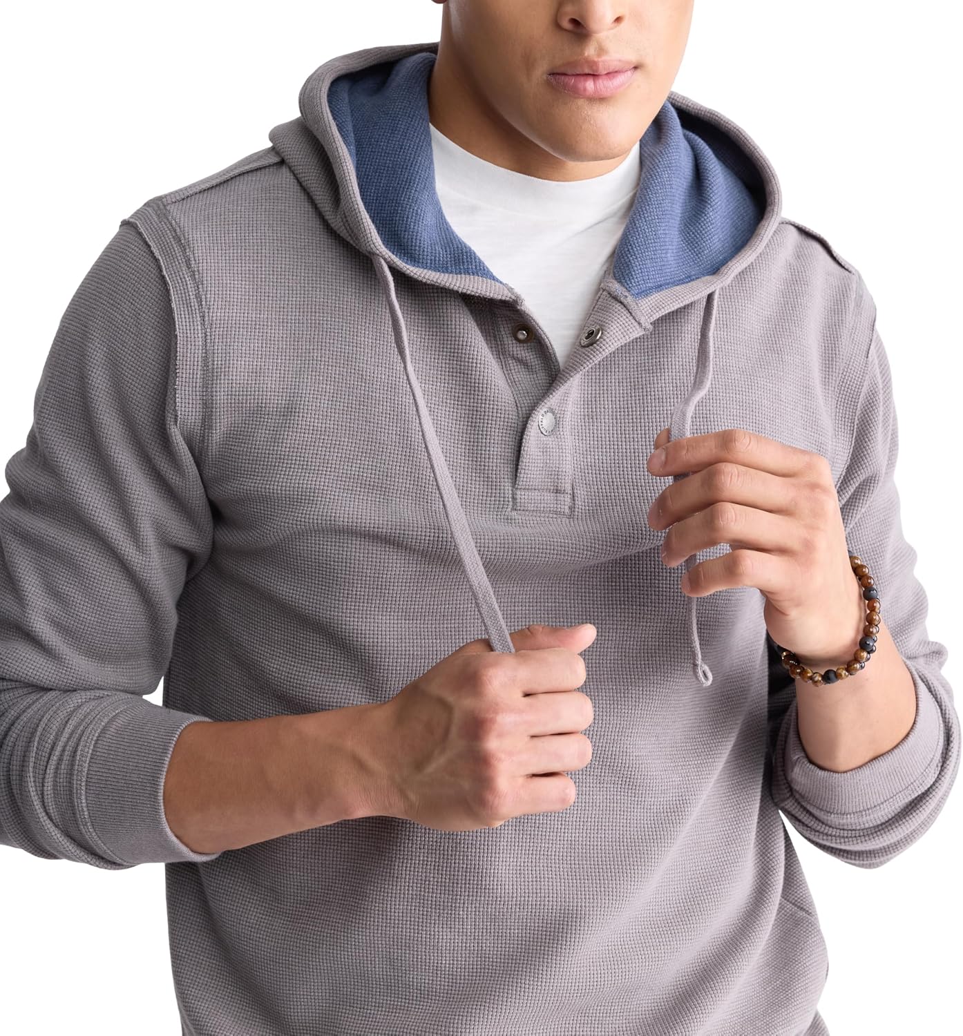 Buffalo David Bitton Men's Long Sleeve Waffle Hoodie