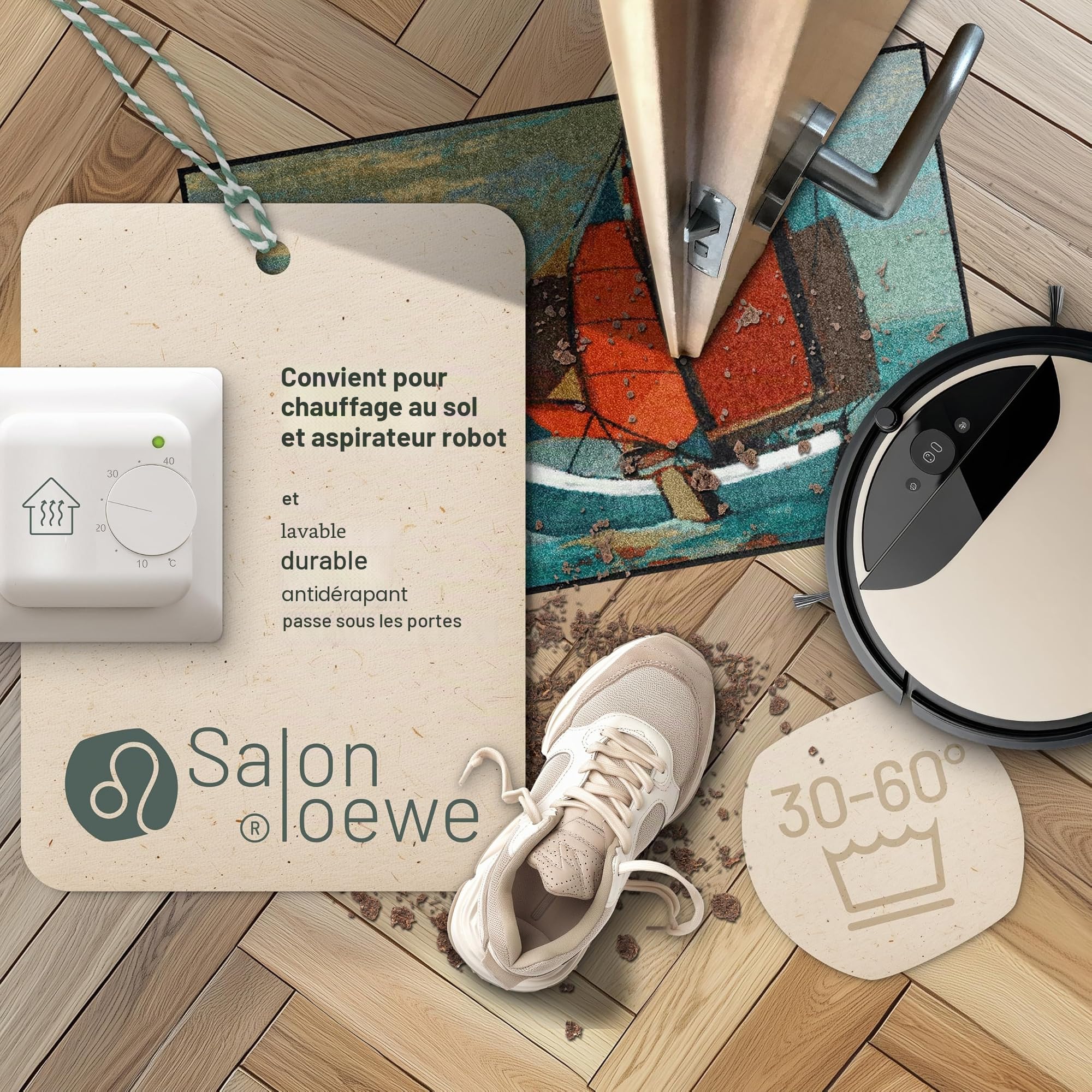 Salonloewe Rosina Wachtmeister SLD1313-050x075 Paillasson lavable Sail Away, 50 x 75 cm