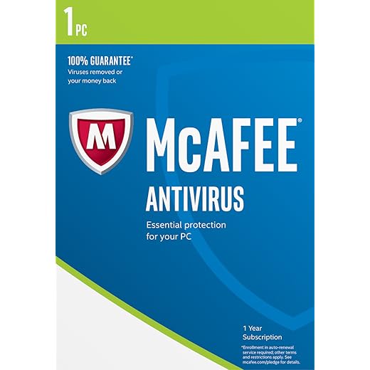 McAfee 2017 AntiVirus 1 PC [Online Code]
