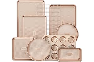 HONGBAKE 9-Piece Non-Toxic Bakeware Set: Elevate Your Baking Experience