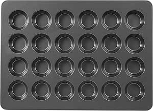 Wilton Perfect Results Premium Non-Stick Mega Standard-Size Muffin and Cupcake Baking Pan, Standard/ STD 24-Cup
