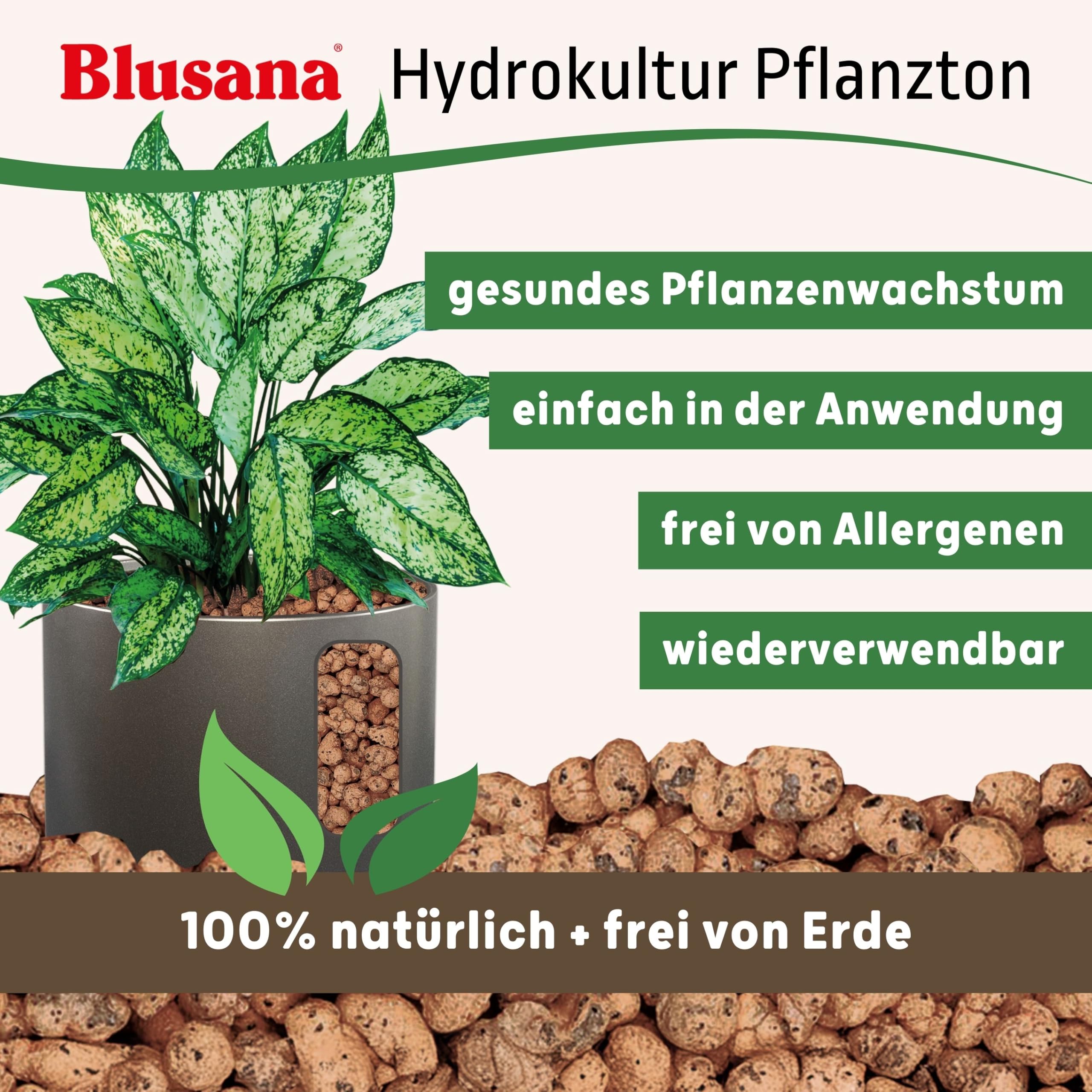 Pflanzton-Granulat Blähton 50l | Pflanzsubstrat für Hydrokultur | Ton-Granulat Körnung 8-16mm | Pflanzton Drainagematerial & Bodenauflockerung