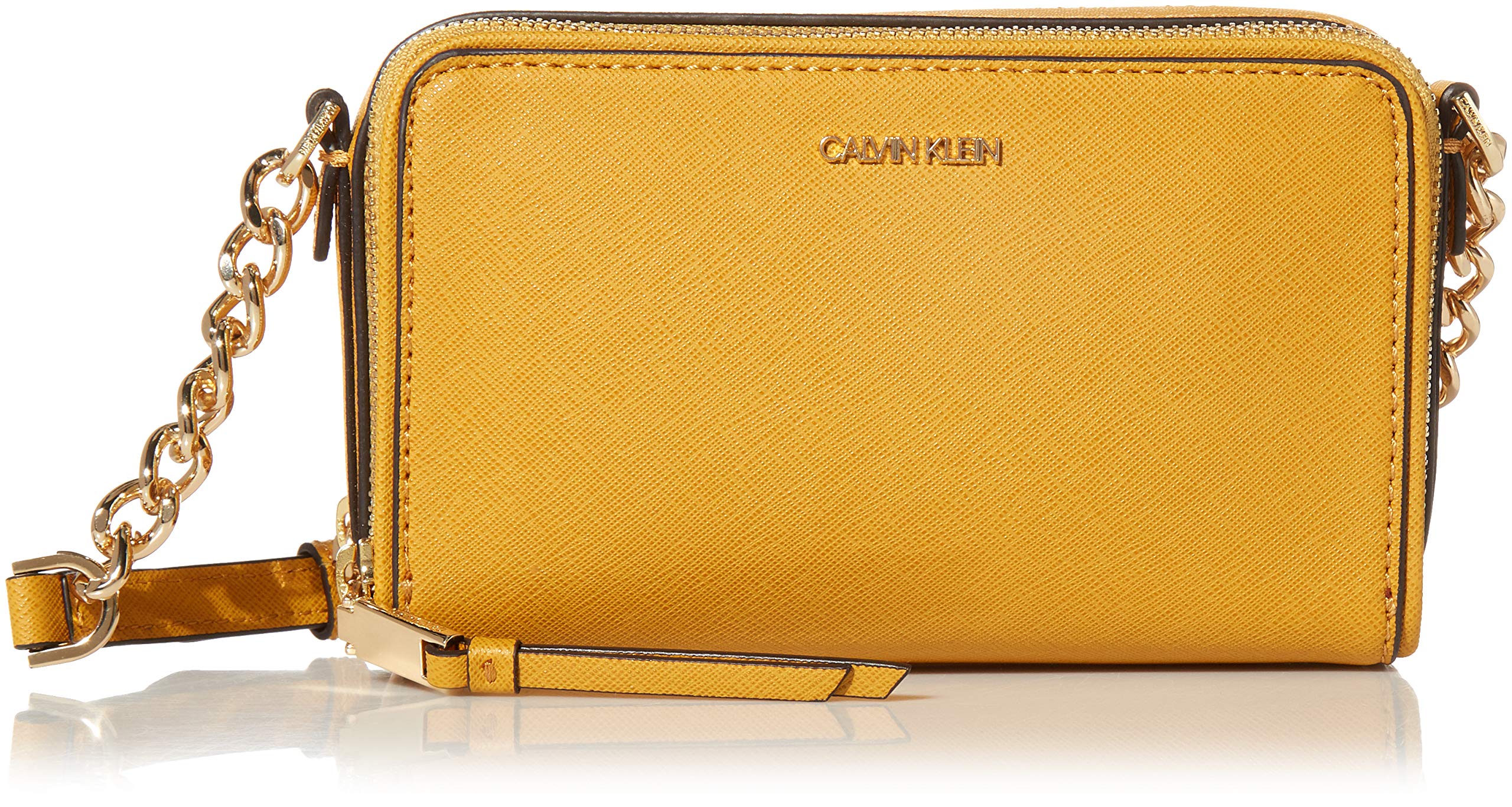 Calvin Klein Marybelle Saffiano Double Zip Organizational Crossbody